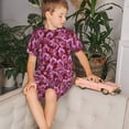 thumbnail image 4 of Balery Orchids Flowers Conjunto de Pijama Infantil de Manga Corta con Estampado – Ropa de Dormir de Algodón Suave-3X-Large, 4 of 6