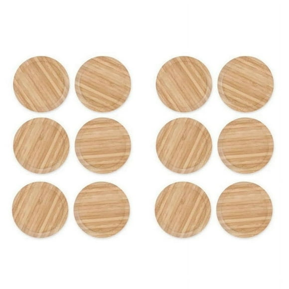 12 PCS Wine Glass Covers Wood Drinking Glass Lids to Keep Bugs Out Wood Water Glass Toppers Keeps Debris and Dust