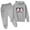 Gray, variant on Girls Boys 2 Piece Outfits Sweatsuit Oversized Sweatshirt Sweatpants Tracksuit Sweat Lounge Matching Set 2024 Fall Trendy Black 4 Years