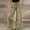 Coffee, variant on Womens Polka Dot Print Denim Pants Patchwork Ruffle Hem Wide Leg Jeans with Pockets Button Zipper Closure Lightweight Spring Summer Casual Shopping