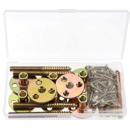 

M8 Iron Plate Nut T-Shaped Nuts Three-hole Round Flat Base Steel Locking Flange Nut Exquisite Furniture Nuts Screw for Indoor Factory Woodworking