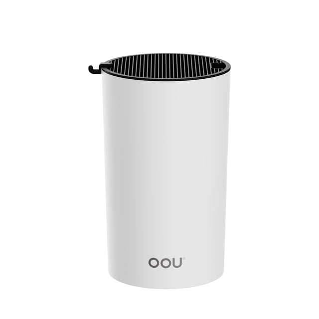 Soporte para cuchillos OOU, universal, redondo, para cocina, blanco