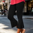 AHTJRT Flared Yoga Pants For Women Slim Leg Elastic Waist Butt Lift ahtjrt-flared-yoga-pants-for-women-slim-leg-elastic-waist-butt-lift
