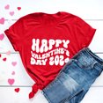 thumbnail image 2 of GA WEIHUA Womens Love Heart Raglans T-Shirts Casual Short Sleeve Valentine's Day Graphic Tees Tops Cute Graphic T Shirts Fashion Gifts for Her(Red,XXXL), 2 of 7