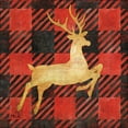thumbnail image 2 of Brent, Paul 26x26 White Modern Wood Framed Museum Art Print Titled - Buffalo Check Reindeer I, 2 of 4