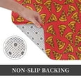 thumbnail image 6 of Yiaed Pizza Cartoon Print Flannel Doormat Mat Outdoor Indoor Door Mats, Non Slip Durable Entrance Rugs for Outside Entry, Porch, Resist Dirt, 16"x24", 6 of 7