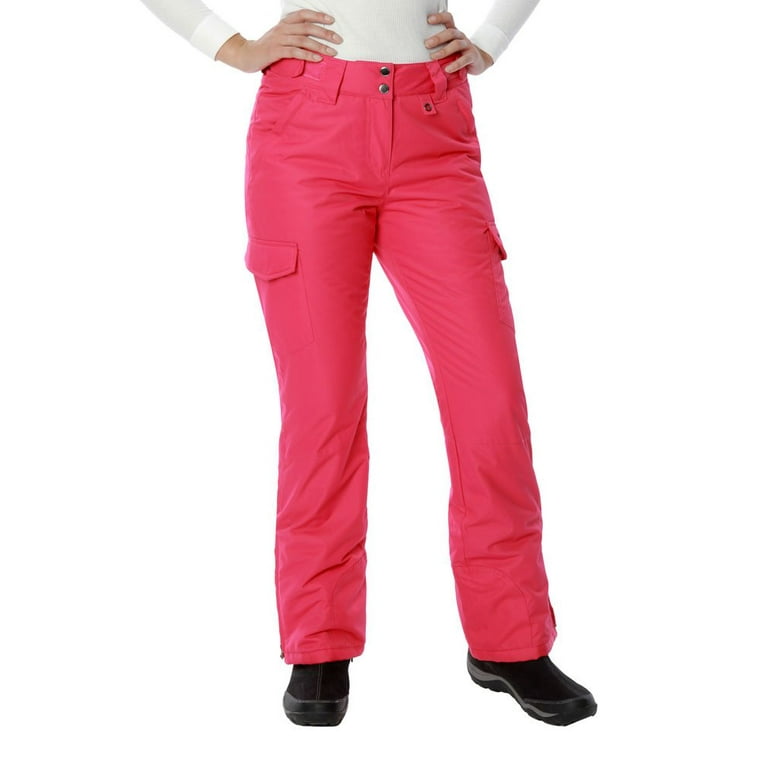 Arctix Women's Insulated Cargo Snowsports Pants, Pink, Xsmall 