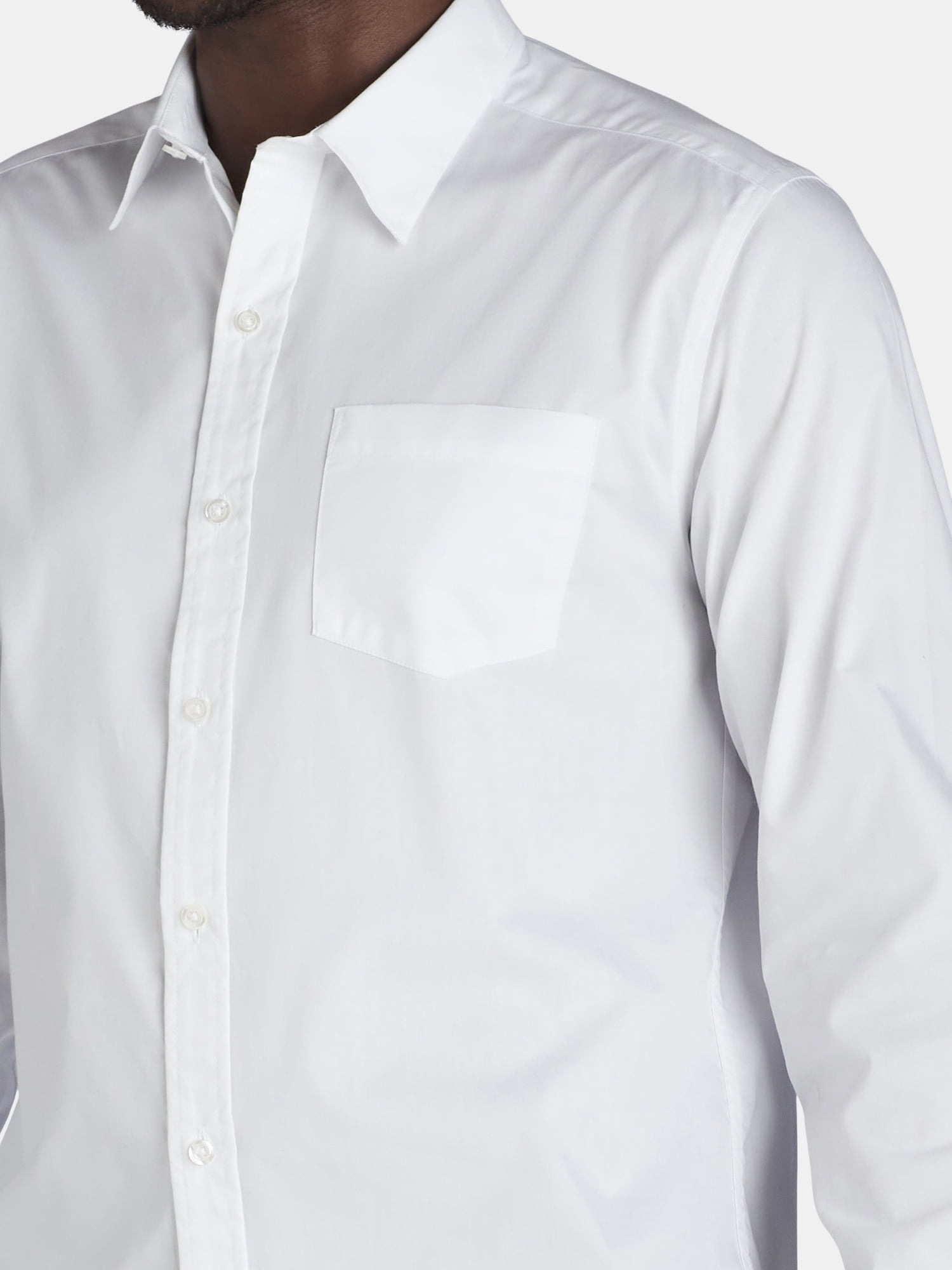 George Men's & Big Men's Classic Fit Dress Shirt with Long Sleeves, Sizes S-3XL