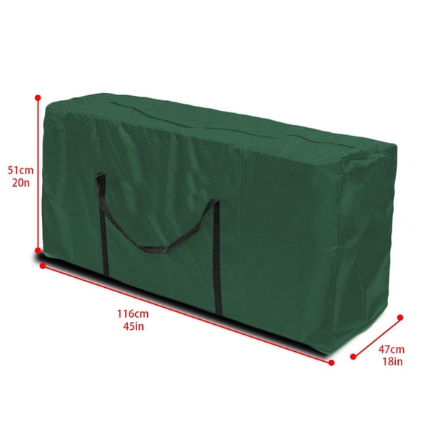 Bolsas grandes para guardar cojines de exterior, impermeables, con asas para muebles de patio, árbol de Navidad o Pascua, y artículos de uso diario.