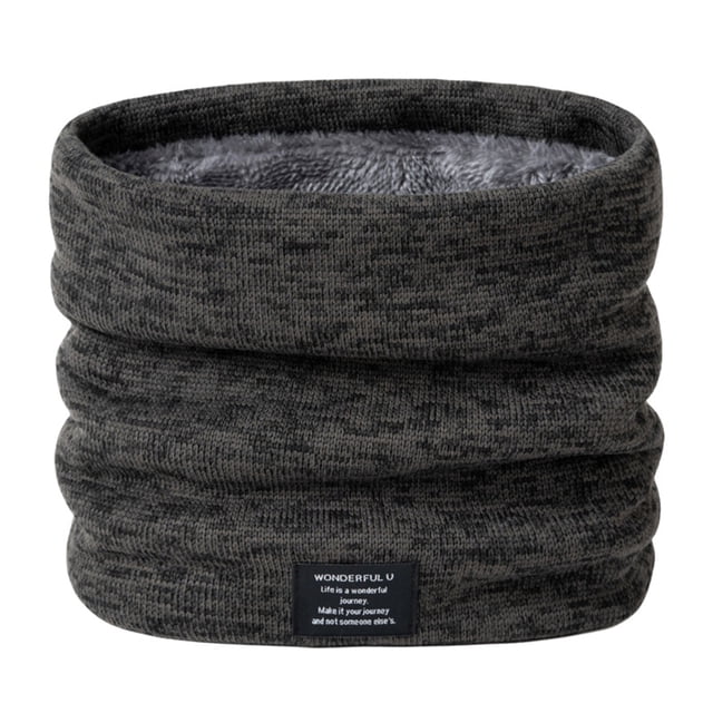 FOCUSNORM Chauffe-Nuque Confortable Mode Imprimé Lettre Hiver pour Hommes