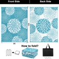 thumbnail image 2 of Alfombra de exterior Ilead, 244 x 305 cm, impermeable y reversible, color verde azulado, 2 of 9
