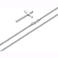 thumbnail image 1 of Collar con cruz de acero de titanio europea y americana para hombres y mujeres, accesorios de hip hop, colgante con letras, accesorios colgantes versátiles, 1 of 6