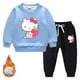 thumbnail image 2 of Hello Kitty lindo estampado niños Sudadera con capucha suéter traje más terciopelo grueso cálido niñas invierno de manga larga moda niños ropa, 2 of 5