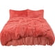 thumbnail image 1 of Fluffy Duvet Cover Sets, Faux Fur Bedding Set, Plush Shaggy Quilt Cover, 4 Pieces 1 Duvet Cover (No Duvet&Pillow Insert) + 1 Bed Skirt + 2 Pillowcases King Vermillion Orange Unique Bargains Juego de Edredón Funda, 1 of 6