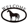 thumbnail image 1 of Village Wrought Iron WEL-68-L Large Horse Welcome Sign, 1 of 2