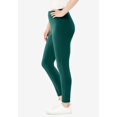 thumbnail image 3 of Woman Within Plus Size Petite Stretch-Cotton Knit Pull-On Leggings, 3 of 6