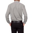 thumbnail image 5 of G-Style USA Men's Regular Fit Long Sleeve Solid Color Dress Shirts - Gray - 4X - 20-20.5 - 36-37, 5 of 6