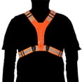 thumbnail image 4 of Tignapoo Reflective Safety Vest with 4 LED Lights - Adjustable Elastic Fit for Nighttime Running, Cycling, and Outdoor Activities - Available in Bright Orange for Enhanced Visibility, 4 of 6