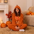 thumbnail image 3 of Yellow Women's Pajamas Plush Cosplay Pumpkin One Piece Pajs Polyester Pumpkin Pajamas Women,Oversized One Piece Jumpsuit,Winter Warm Plush Long Sleeve Loose Cozy Pajama XL, 3 of 5