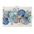 thumbnail image 4 of SUNOLIFE Beach Theme Placemats Set of 4,Nautical Coastal Ocean Seashell Starfish Table Decorations 12x18 inch, 4 of 5