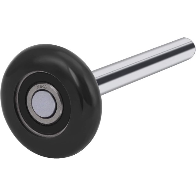 Rodillo para puerta de garaje XiKe de nylon de 2" con vástago de 10 cm y rodamientos 6200-2RS