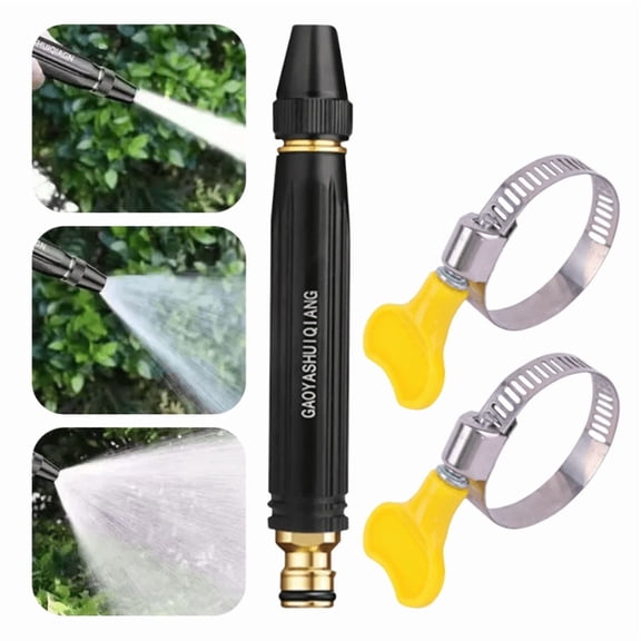 Home High-Pressure Car Wash Water washer, Garden Hose Nozzle High Pressure Powerful Cleaning Spray Evenly, High Pressure Hose Nozzle