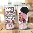thumbnail image 2 of 20oz Birthday Gifts for Women, Mom, Friend - Christian Gifts Religious Gifts For Women Faith Black Women Stainless Steel Tumbler Cup with Lid, Double Wall Vacuum Insulated Travel Coffee Mug, 2 of 4