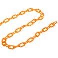 thumbnail image 5 of Unique Bargains 0.2' Diameter 16Ft Length Plastic Chain Barrier Safety Link Chain Stanchion for Crowd Control, Orange, 5 of 5