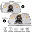 thumbnail image 2 of Goofa Dachshund Sitting in Bathtub Printed Car Windshield Sunshade,Foldable Reflective Sun Visor,UV Protection Heat Blocker Sunshade,Car Cooling Accessory-, 2 of 7