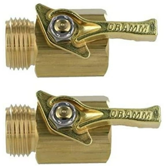 ZAUHLXD Heavy-Duty Brass Garden Hose Shutoff Valve (Pack of 2)
