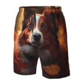thumbnail image 4 of Salouo Cute Maple Leaf Puppy Pattern Swim Trunks for Men,Men's Hawaiian Bathing Suit Swimsuits Quick Dry Swimming Board Shorts Beach Shorts with Pockets-X-Large, 4 of 6