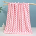 thumbnail image 1 of Accesorios de baño Toalla de vellón de coral con rejillas redondas pequeñas de secado rápido y fuerte absorción de agua Toallas sanitarias suaves, cálidas y cómodas Sin pelusa ni decoloración, 1 of 6