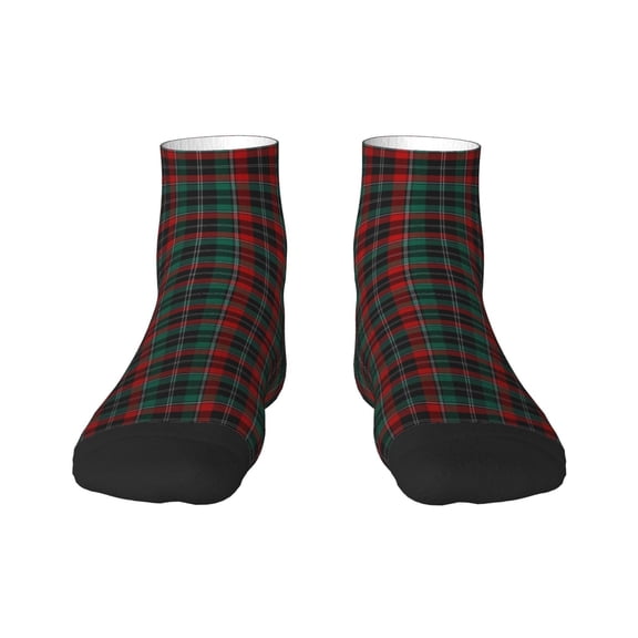 Naloa Tartan Plaid Ankle Socks for Women Non Slip Socks No Show Socks Classic Low Cut Casual Socks Casual Socks