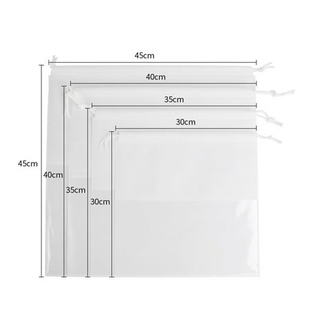 

GDHOME 2Pcs Dust-proof Drawstring Storage Bag Non-woven Handbag Protection Organization