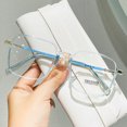 thumbnail image 1 of Tendencia De Moda anti-Azul Luz Transparente Marco Grande Gafas, 1 of 4