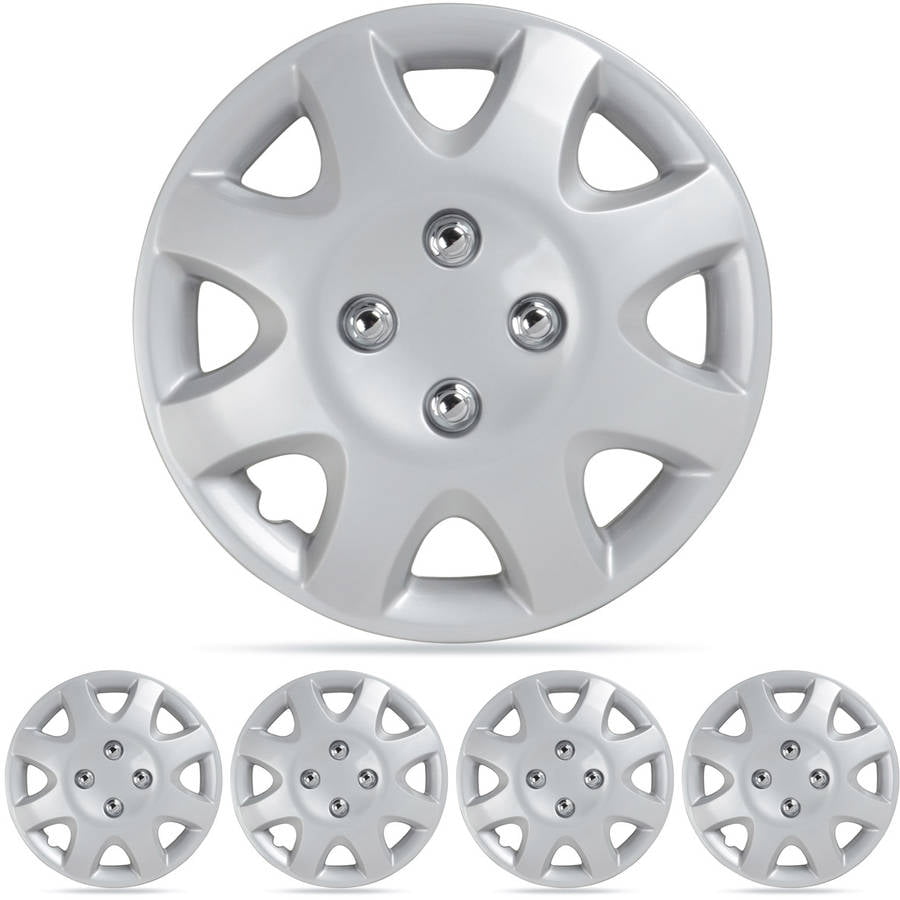 14 Silver Replica Wheel Cover, Drive Accessories KT-848-14S/L Set of 4 Honda Civic 