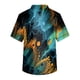 thumbnail image 3 of Men's Short Sleeve V Neck Print Chest Pocket Carer Top 5XL, 3 of 3