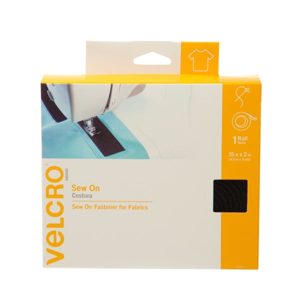 VELCRO® Brand Sew On 15ft x 2in Roll Black