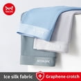 thumbnail image 1 of MiiOW, 3 uds., Boxershorts finos de seda helada para verano para hombre, ropa interior antibacteriana de grafeno para hombre, bragas transpirables y frescas para hombre, Boxershorts, 1 of 5