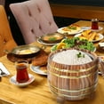 thumbnail image 2 of Conteneur pour Riz Seau à Riz en Bois et Acier Inoxydable pour Amateurs de Sushi 1 Ensemble, 2 of 8