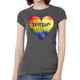 thumbnail image 1 of Womens Love Wins Banner Camiseta de manga corta - Pizarra - 3x-grande Love Wins Camiseta de manga corta, 1 of 1