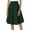D141 Green, variant on Ladies Skirts High Waist A Line Midi Skirts Button Down Solid Summer Stretch Elegance Casual Womens Skirts Size 2Xl Red