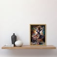 thumbnail image 2 of Woman Dancing to Dynamic Music Rhythm Artwork Framed Wall Art Print A4, 2 of 4