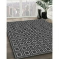 thumbnail image 2 of Ahgly Company Indoor Round Patterned Battleship Gray Area Rugs, 5' Round, 2 of 6