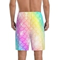 thumbnail image 4 of Lsque Fish Scale Mens Sleep Pajama Shorts,Short Pajama Pants, Cotton Ultra-Soft Knit-3X-Large, 4 of 9