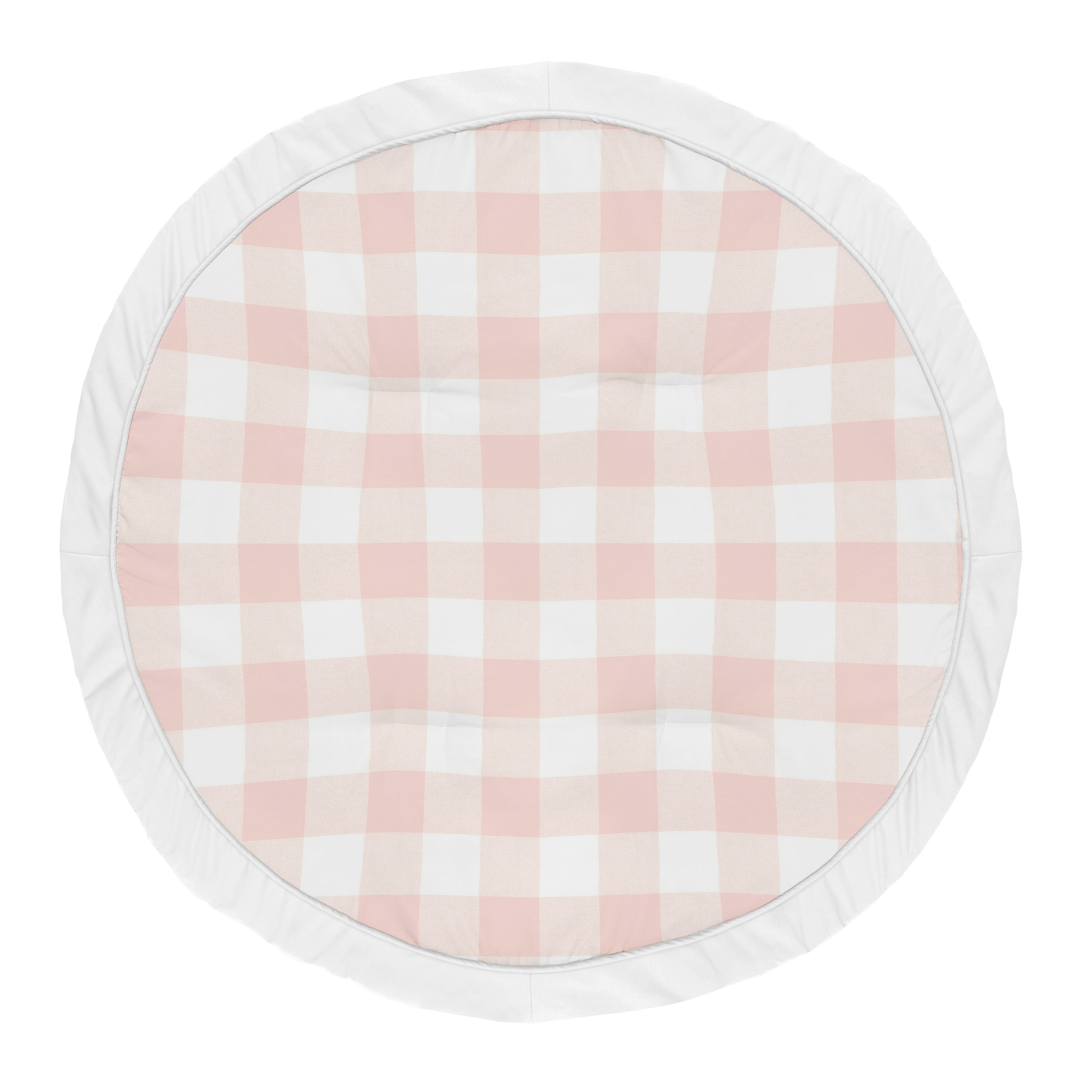 Buffalo Check Pink And White Baby Play Mat by Sweet Jojo Designs