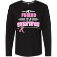 thumbnail image 3 of Inktastic My Friend is a Survivor Breast Cancer Awareness Long Sleeve T-Shirt, 3 of 5