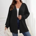 thumbnail image 2 of Women's Sweater Cardigan Lightweight Long Sleeve Open Front Plus Size Cardigan Fall Casual Jackets Fashion Coat, 2 of 6