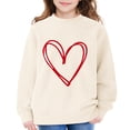 thumbnail image 3 of Mercatoo Girls 1reppy Heart Sweatshirts Cute Oversized Pullover Kid Valentines Day Graphic Crewneck Athletic Sweaters with Pocket, 3 of 6
