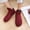 Wine, variant on Dyfzdhu Indoor Floor Non-Slip Thermal Socks, Woven And Velvet Indoor Socks Slippers, Thermal Slipper Socks For Women Low Cut Socks